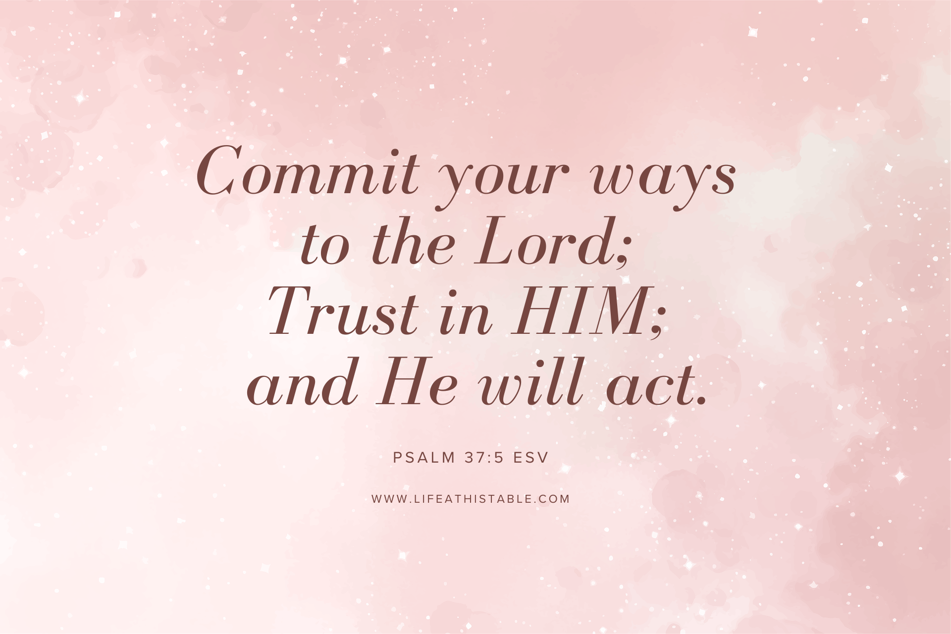 Why Trust in God?